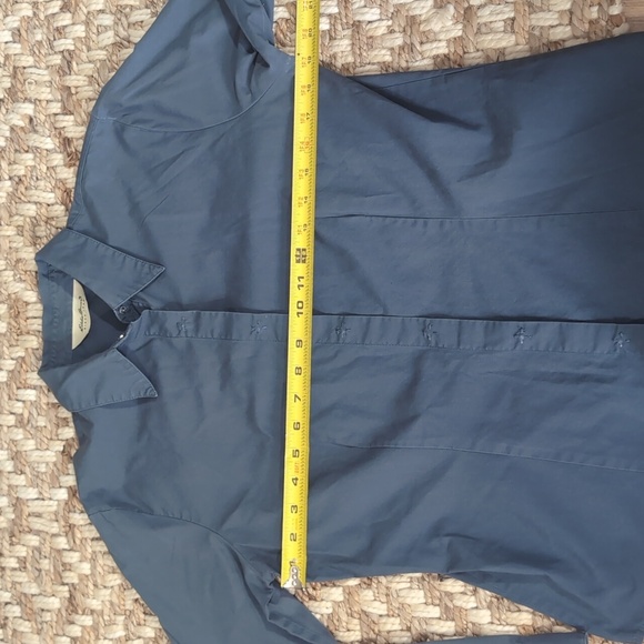 Eddie Bauer Blue Snap Button Long Sleeve Shirt - Picture 6 of 6